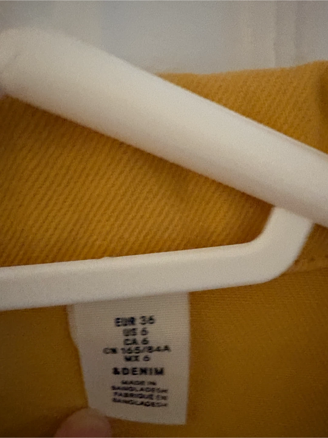 H&M Yellow Denim Jacket-size 6 - photo 2