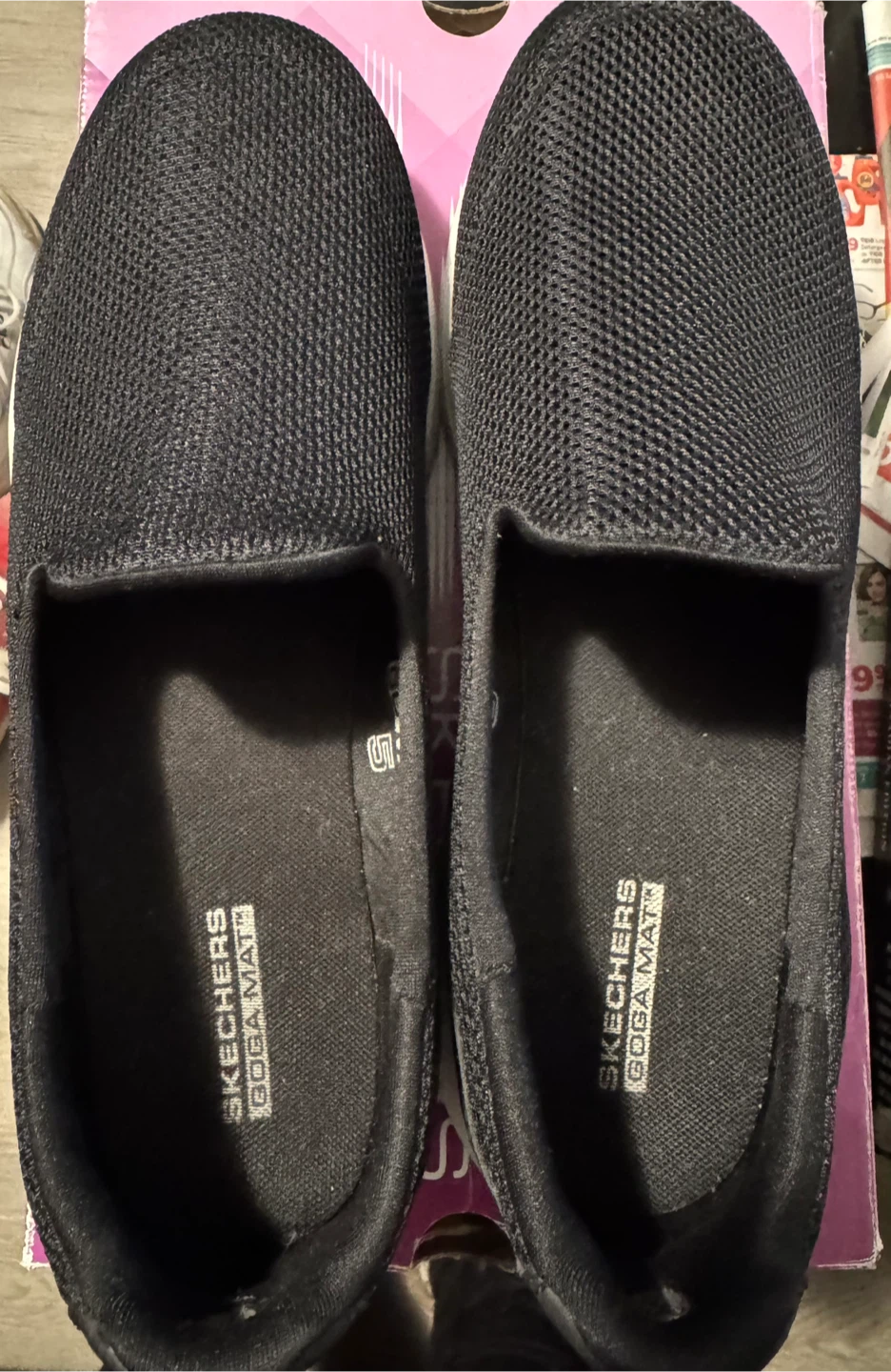 Skechers Goga Mat Slip-Ons Black Size 10 - photo 2