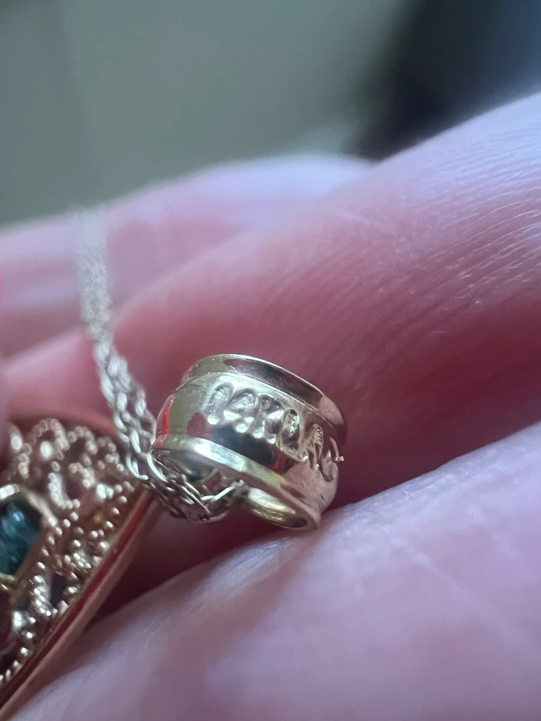 14 k emerald and 10 k chain - photo 3