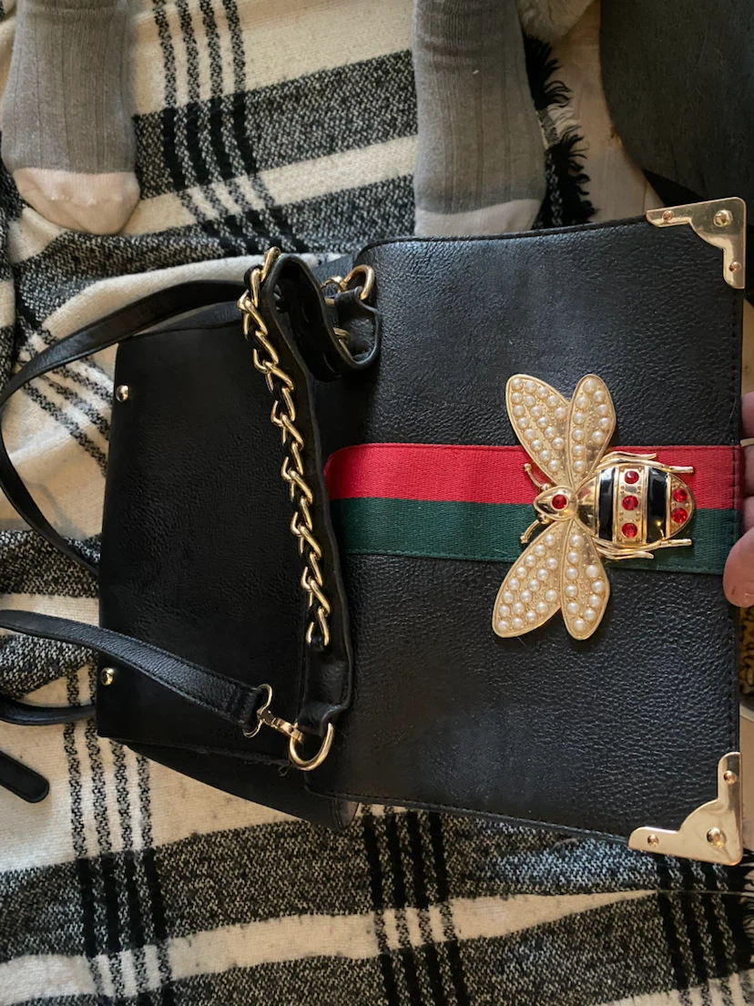 Alba Bee Embellished Crossbody Bag