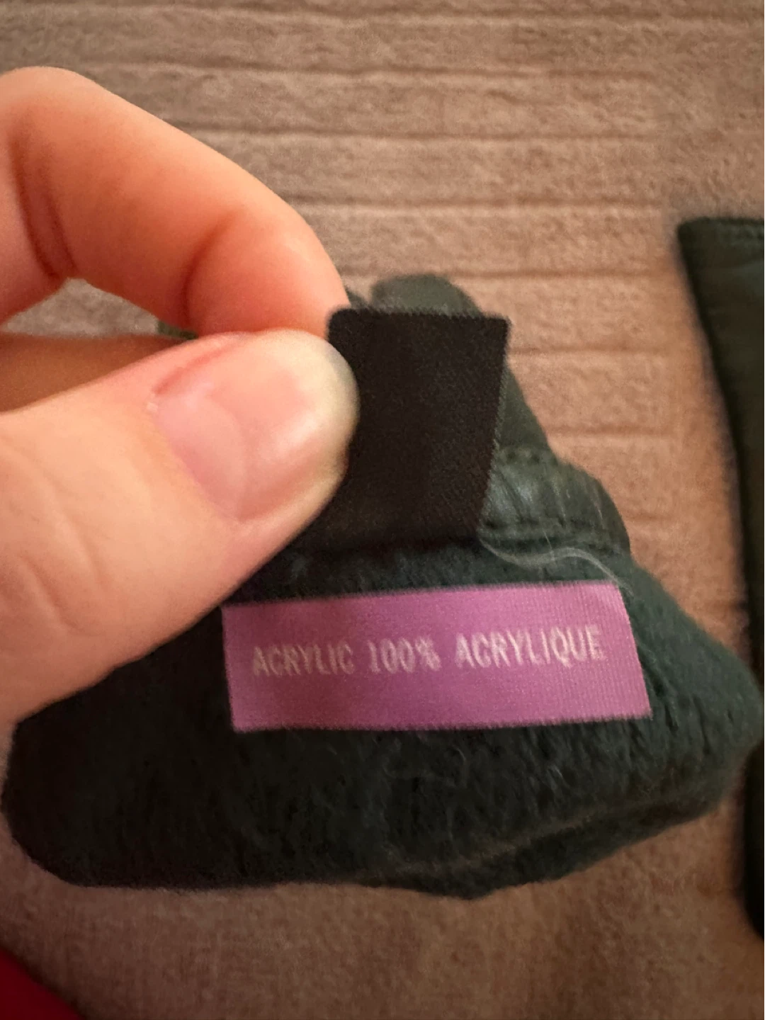 Green leather gloves - photo 4