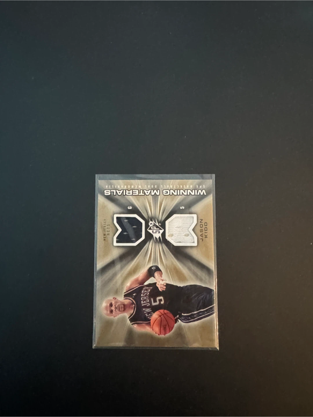 Jason Kidd SPx Winning Materials Basketball Card