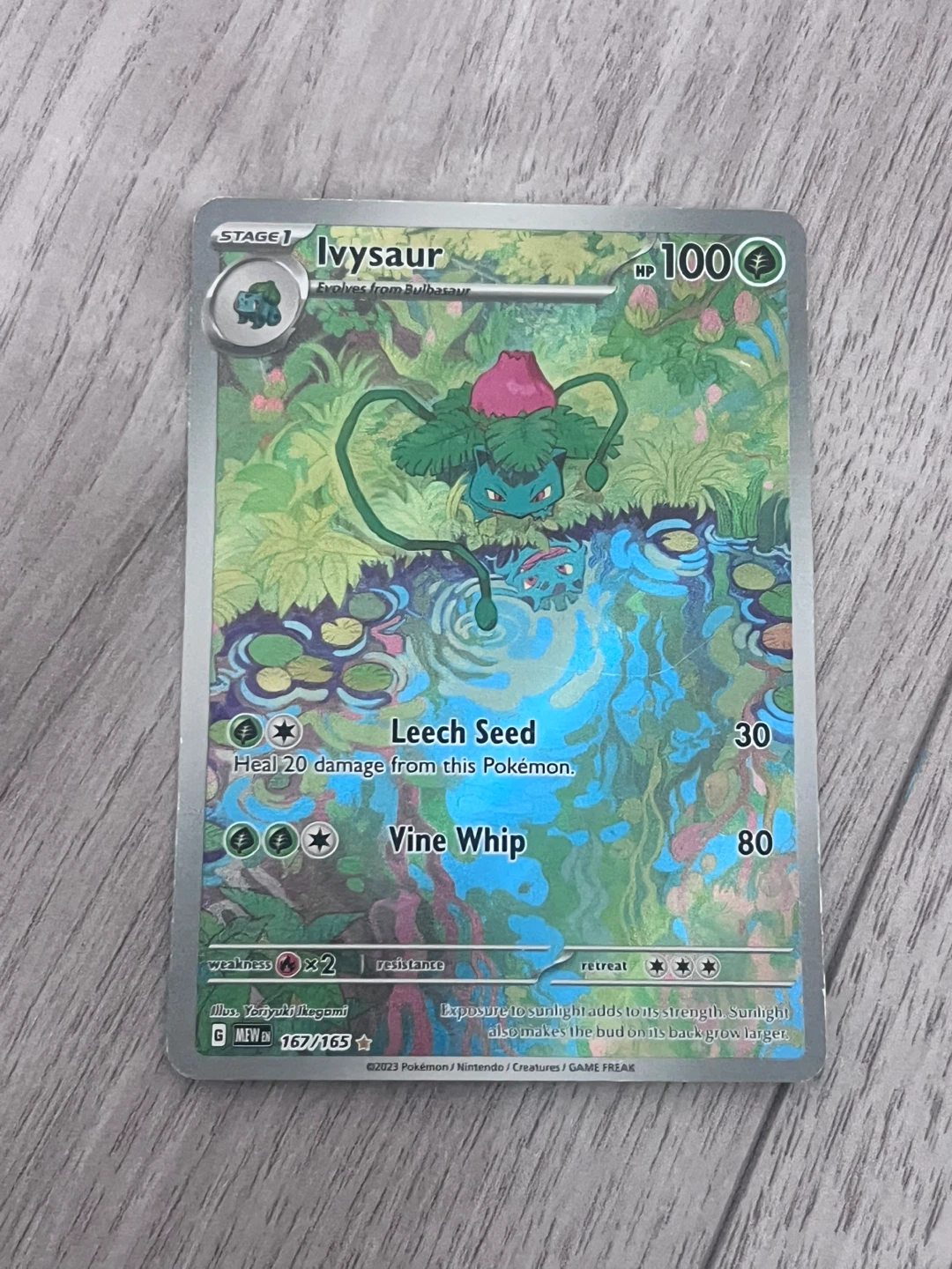 Pokemon ivysaur card