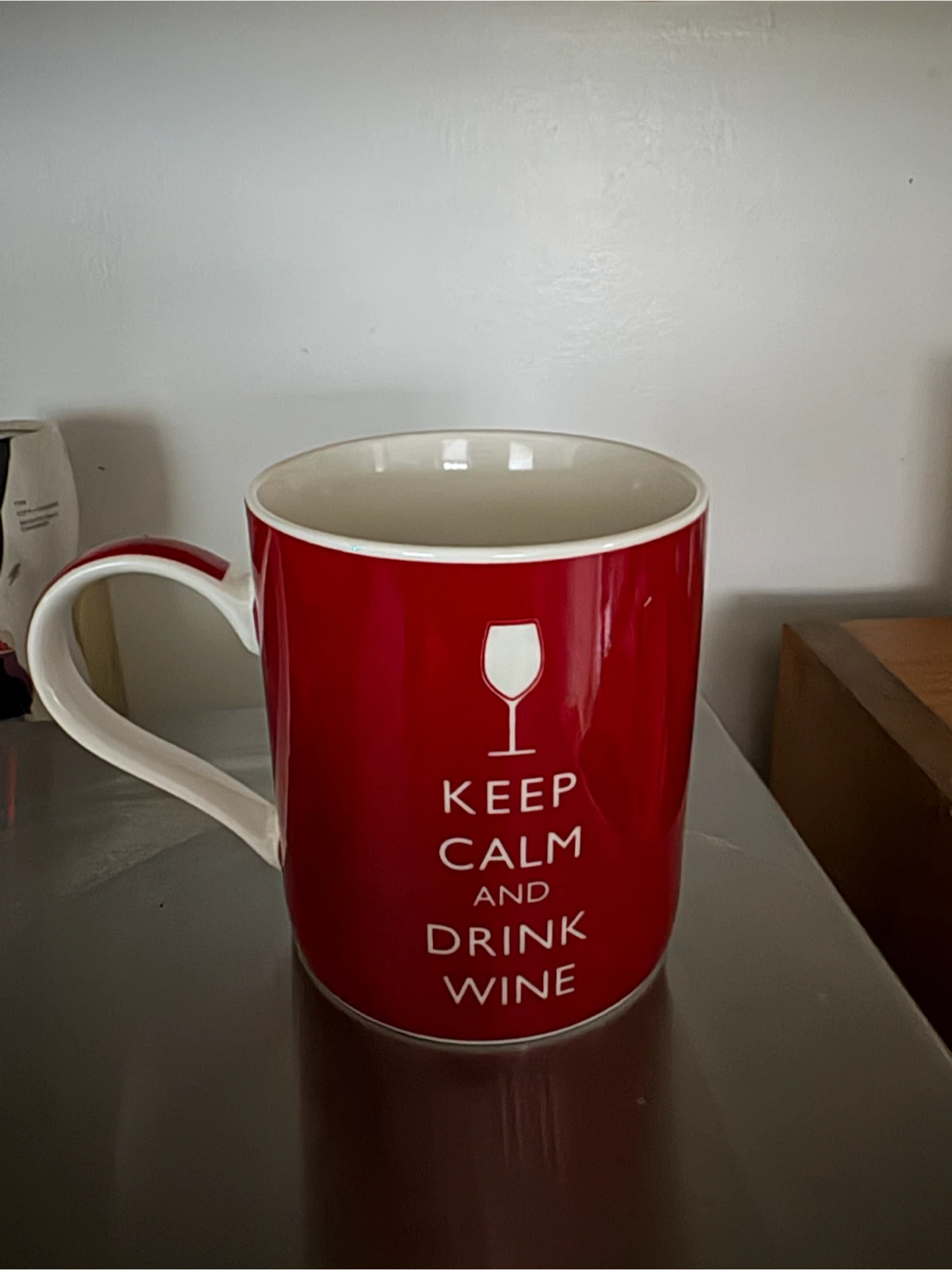 Keep Calm and Drink Wine ceramic mug - photo 2