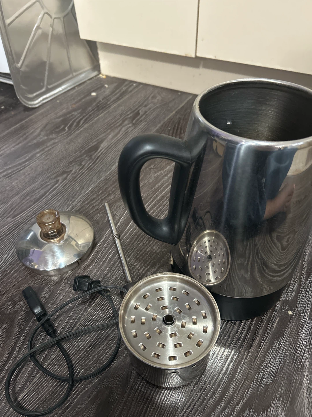 Vintage Stainless Steel Coffee Percolator - photo 2