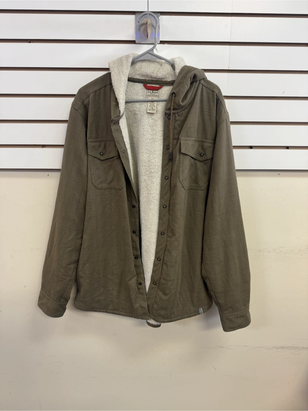 L.L.Bean Sherpa-Lined Hooded Shirt Jacket