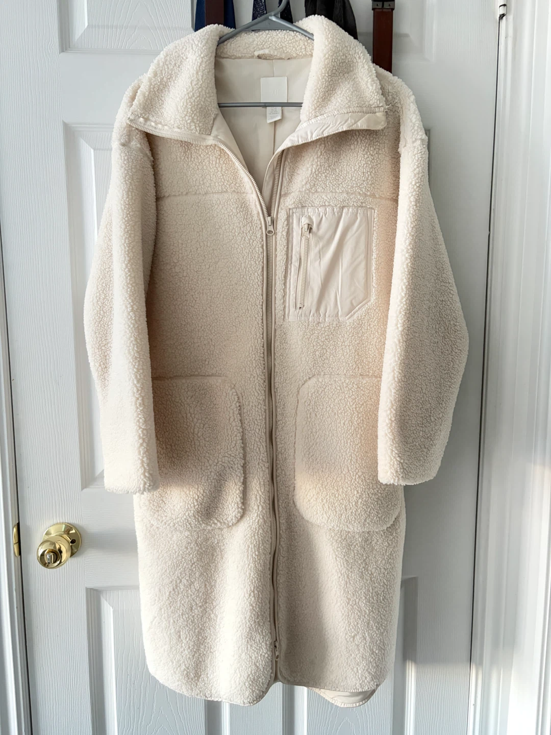 H&M Teddy Fleece Coat XS