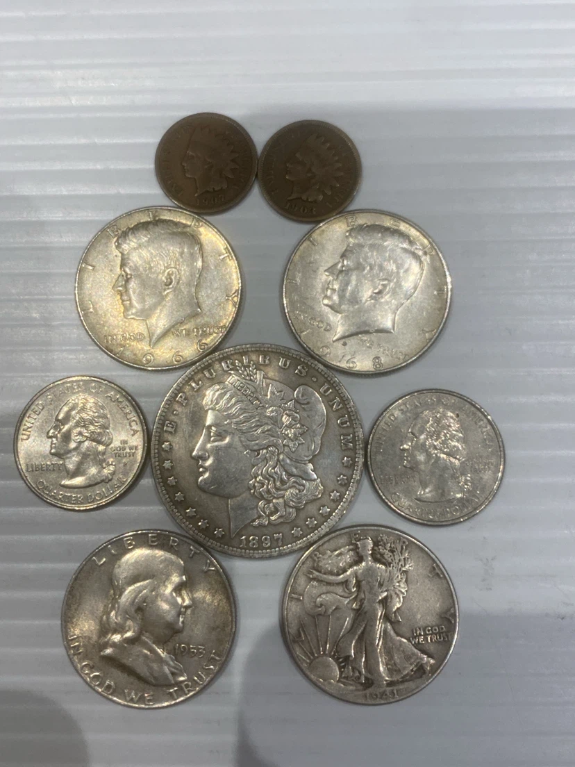 Collection of 9 Assorted US Coins - photo 3