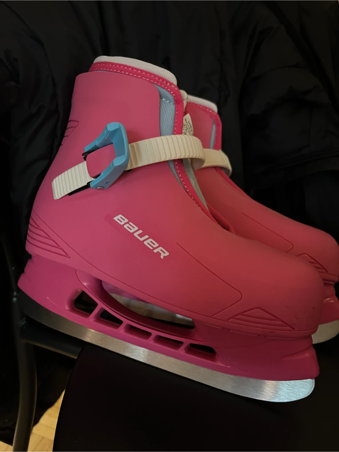 Pink Bauer Y12-13 Ice Skates