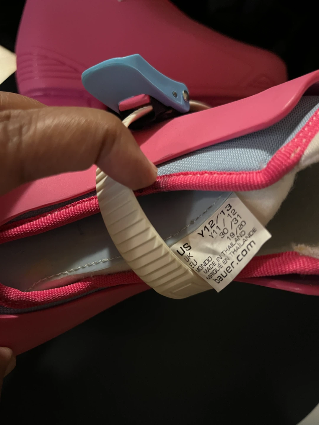 Pink Bauer Y12-13 Ice Skates - photo 2
