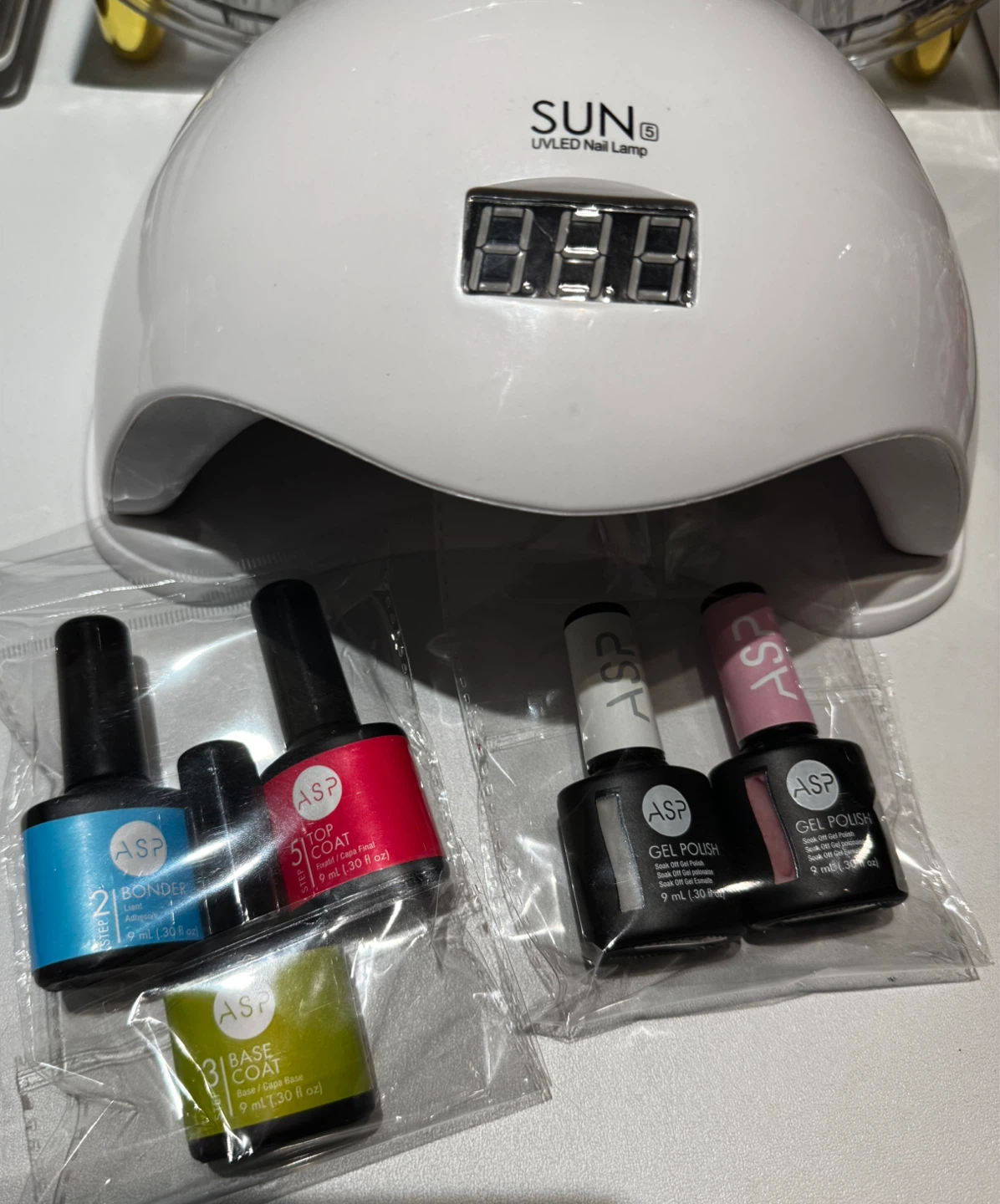 UVLED Nail Lamp and ASP Gel Polish Set