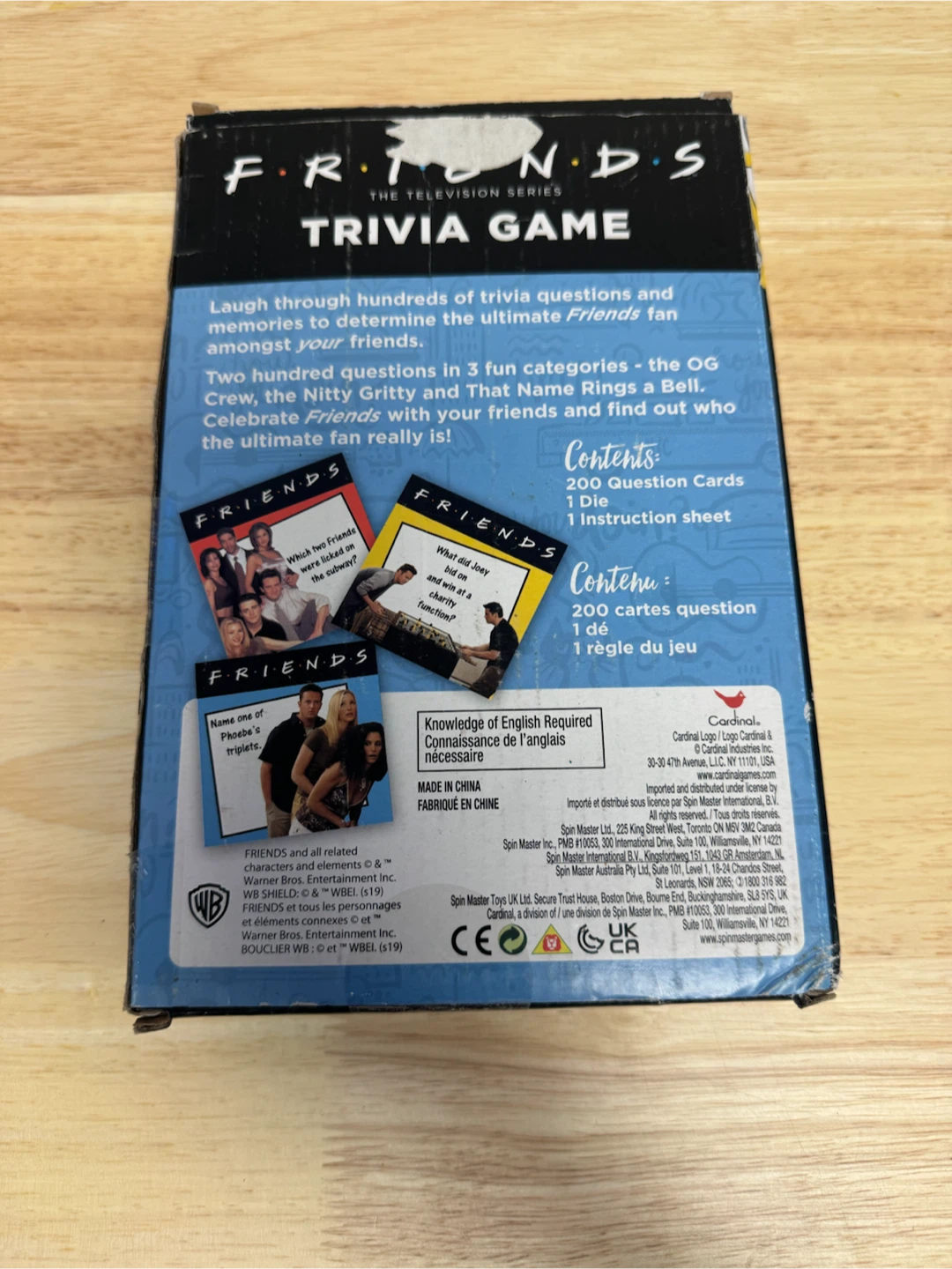 Friends Television Series Trivia Game - photo 3