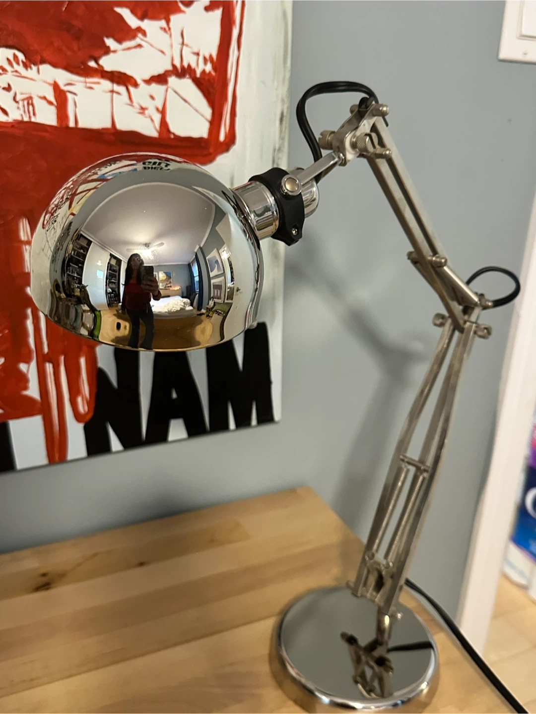 Chrome Adjustable Desk Lamp