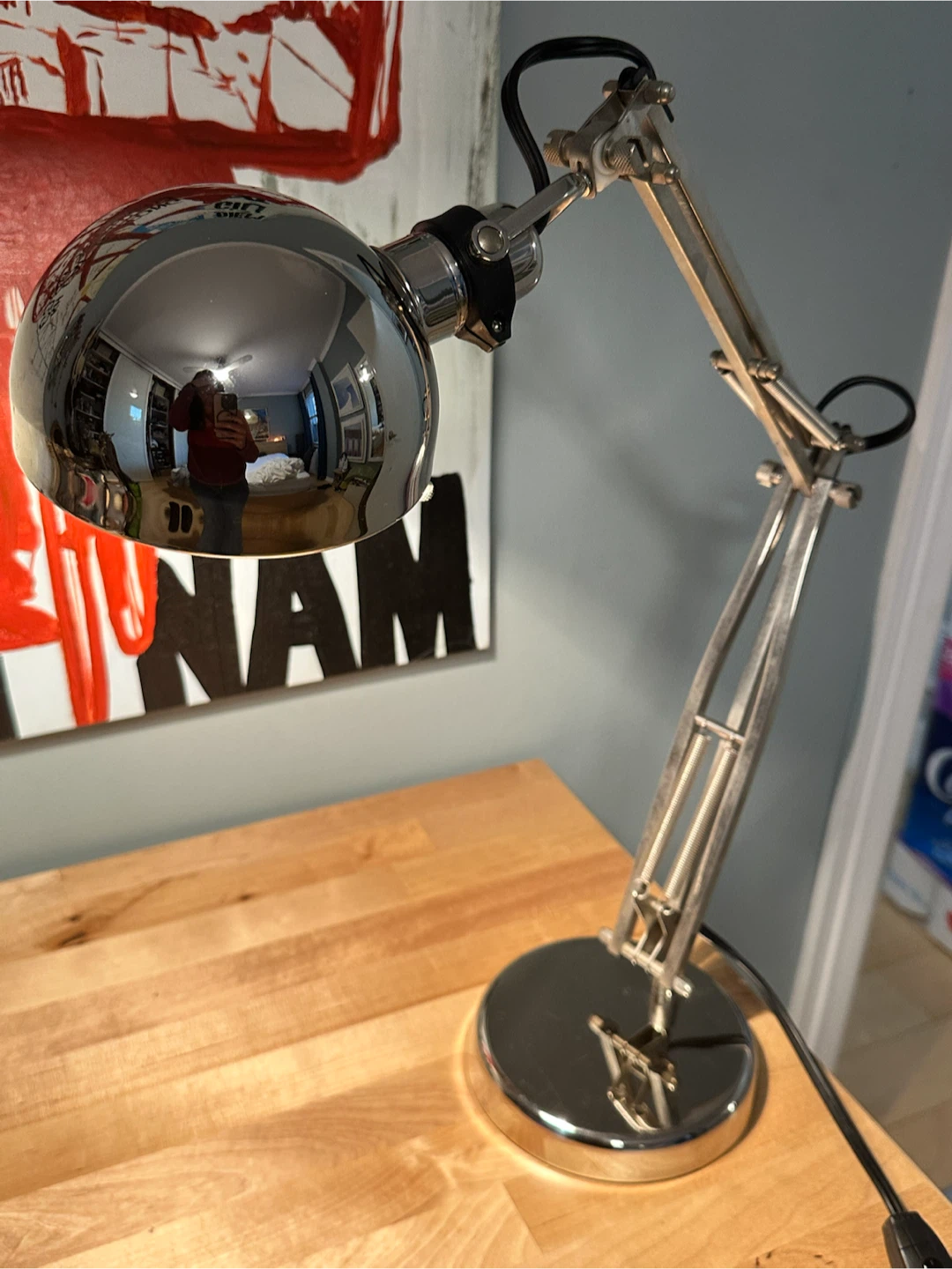 Chrome Adjustable Desk Lamp - photo 2