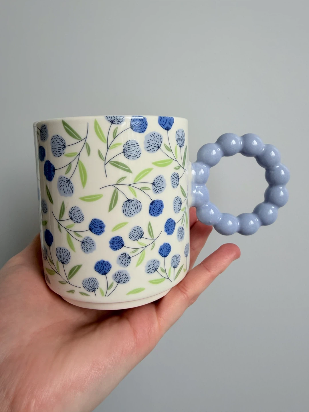 Two New Ceramic Mugs with Bubble Handles - photo 5