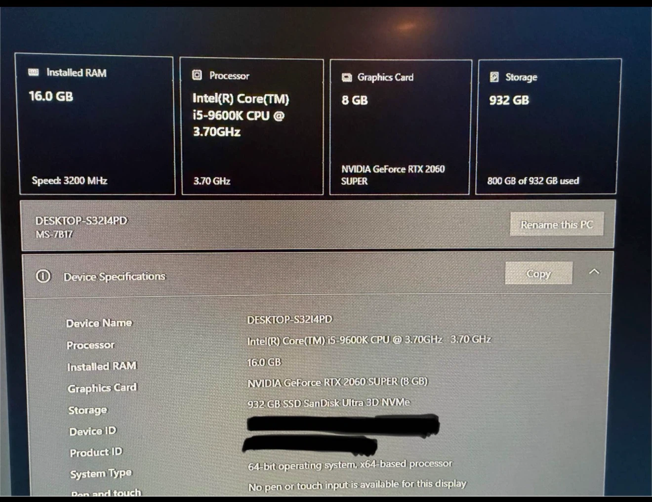 Custom Gaming PC Intel i5-9600K RTX 2060 Super - photo 3