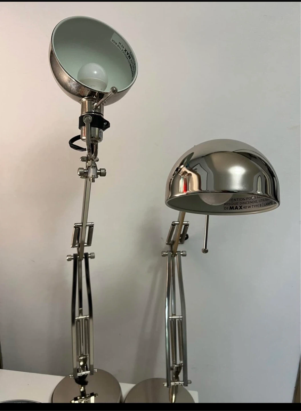 IKEA Forsa chrome desk lamp