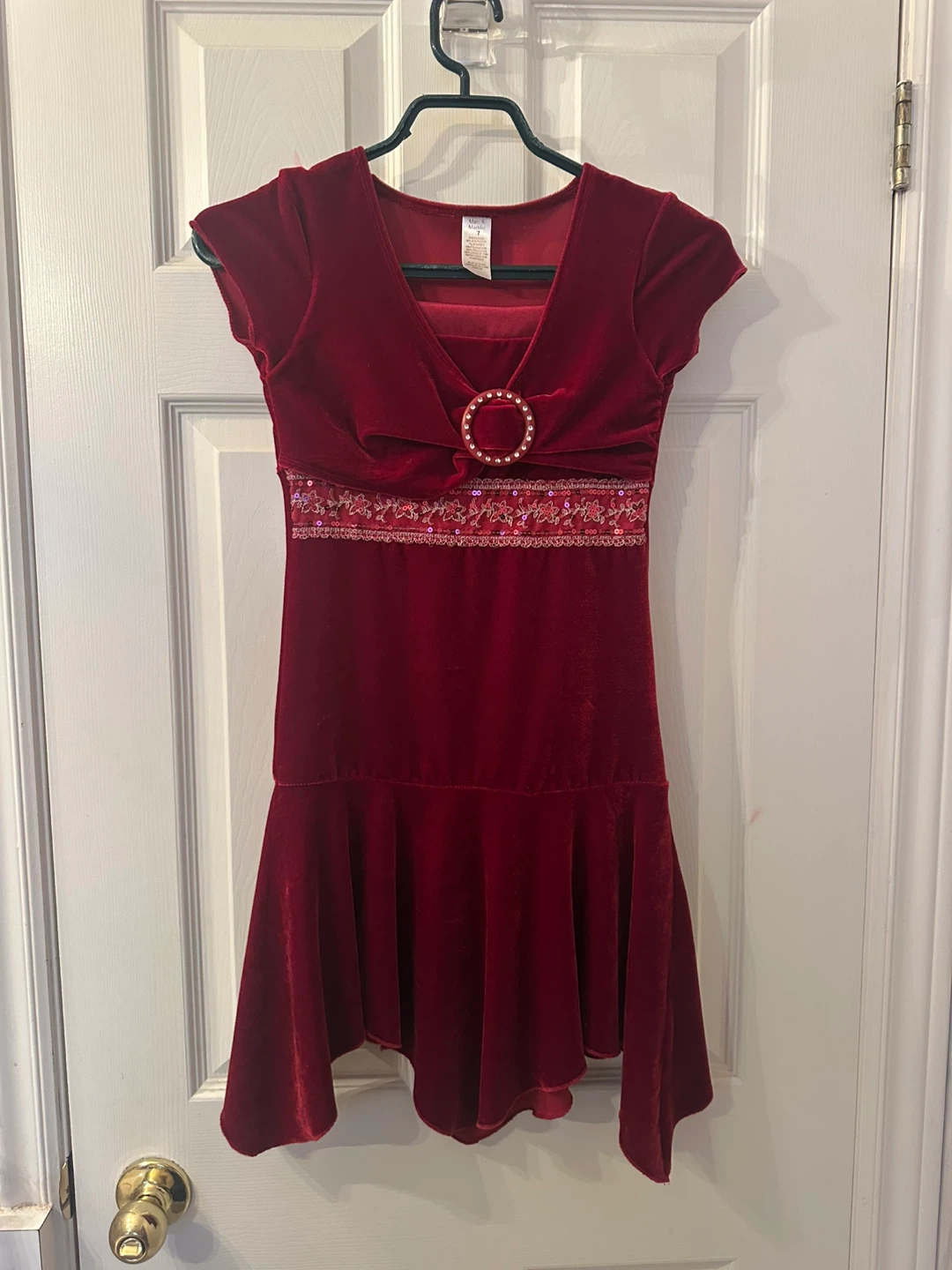 Marc & Maddie Red Velvet Dress
