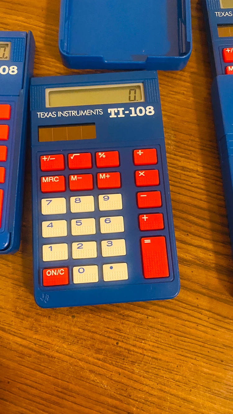 3 Texas Instruments solar powered calculators - photo 2