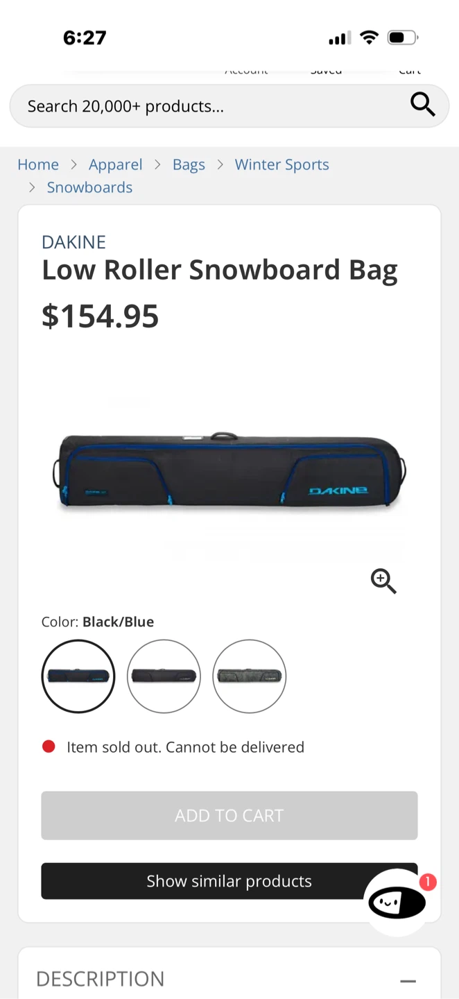 Dakine Padded Snowboard Bag $95 - photo 2
