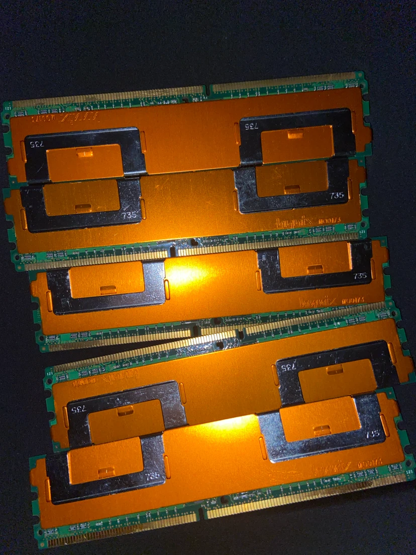 4x 512MB Hynix DDR2 PC2-5300F RAM Modules - photo 2