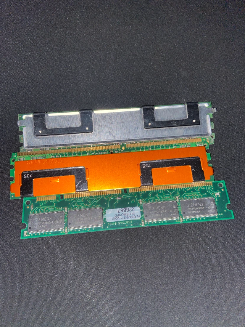 Lot of 3 Vintage RAM Memory Modules - photo 2