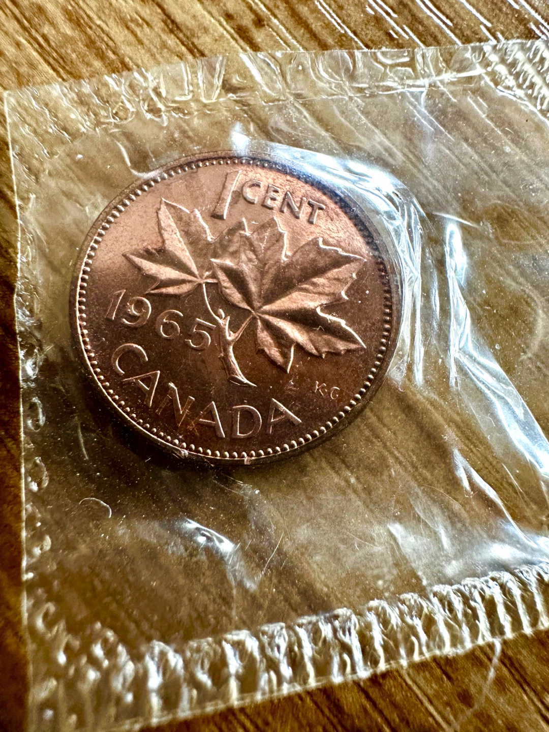1965 Canadian One Cent Coin