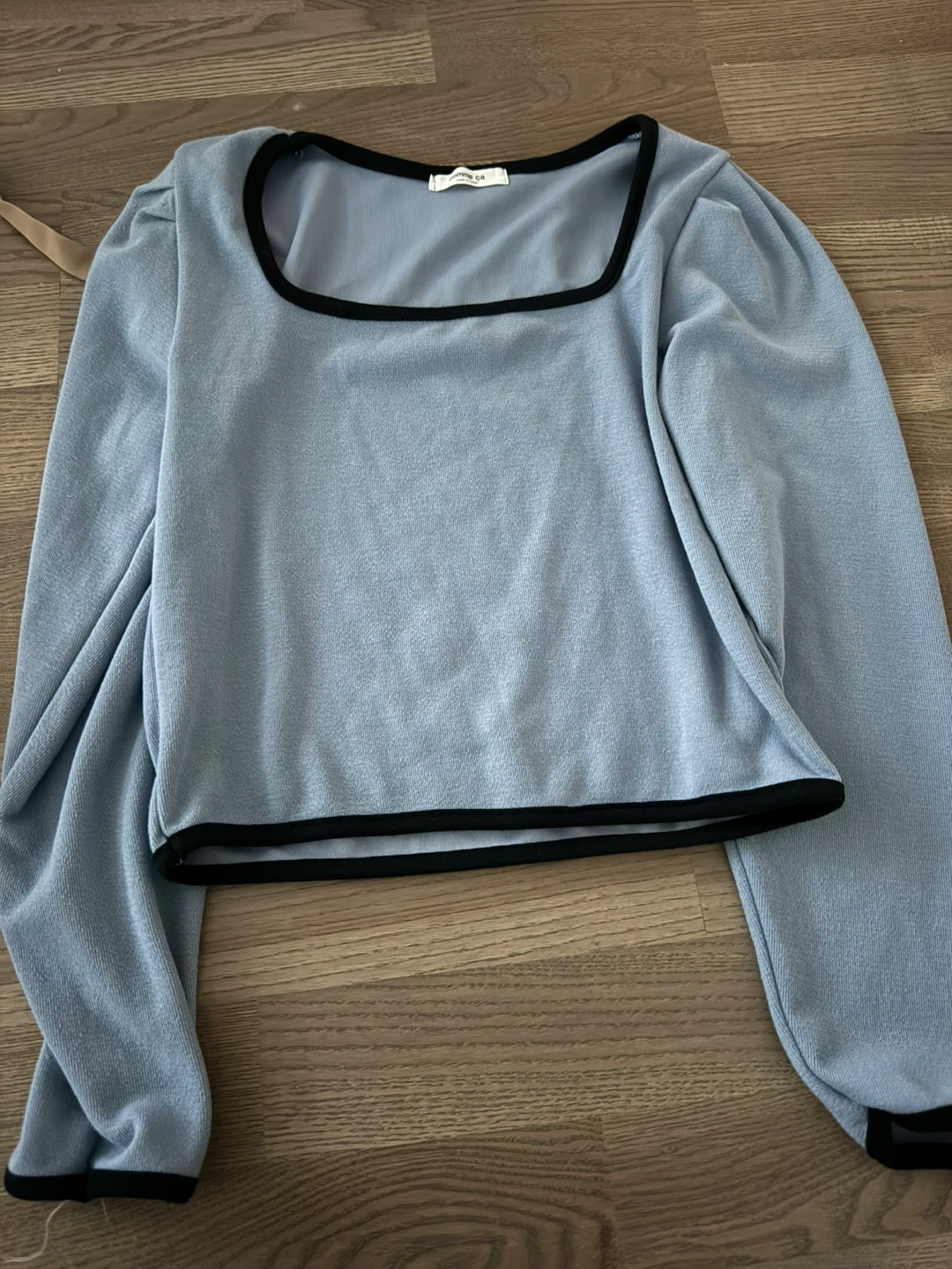Designer’s Comme Ça Blue Long Sleeve Top - photo 2