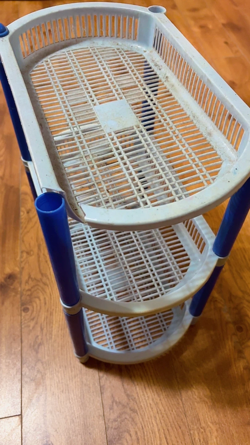 3-Tier Plastic Storage Shelf