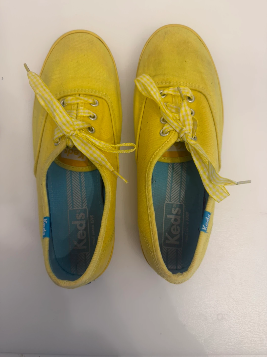 Keds Bright Yellow Canvas Sneakers Women's Size 5.5 - photo 2