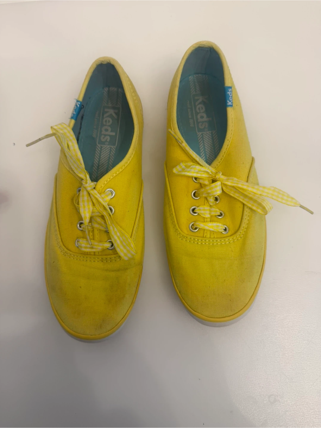 Keds Bright Yellow Canvas Sneakers Women's Size 5.5 - photo 4