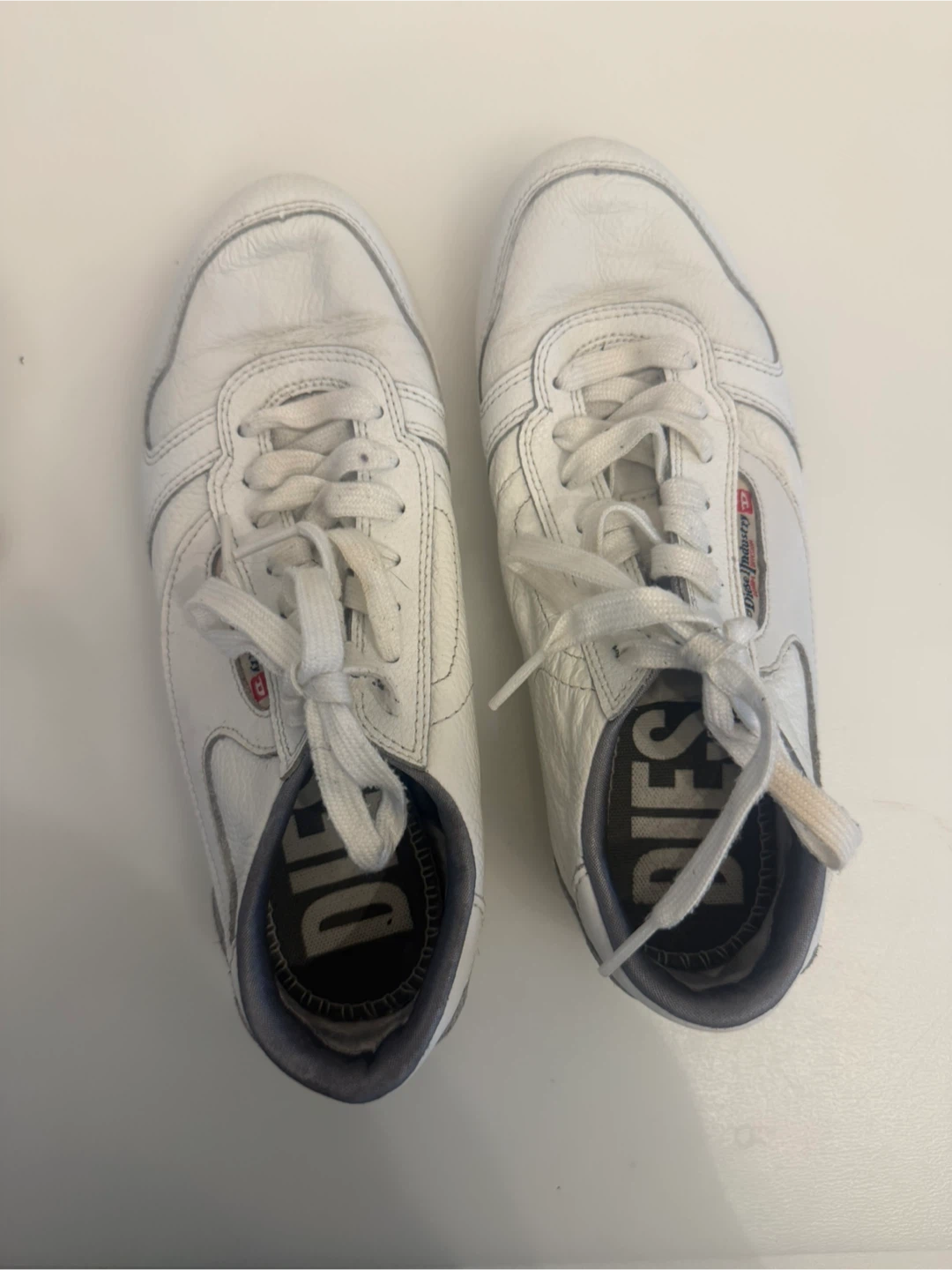 Vintage Diesel Sheclaw W White Leather Sneakers Women’s US 6.5 - photo 2