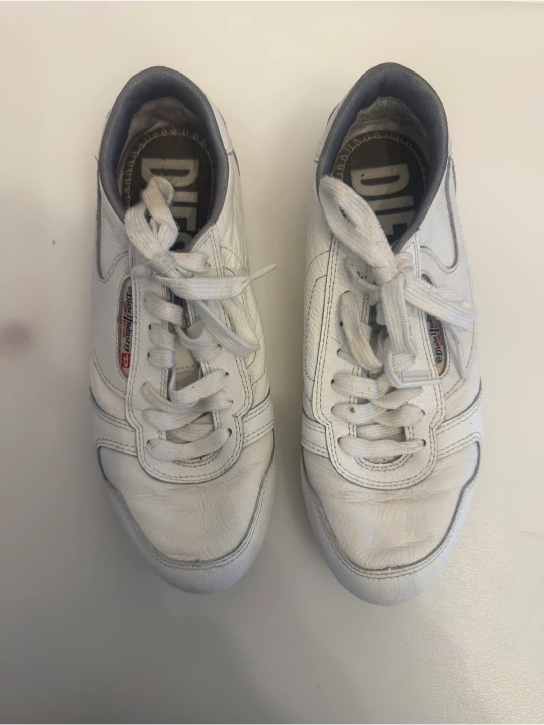 Vintage Diesel Sheclaw W White Leather Sneakers Women’s US 6.5 - photo 3