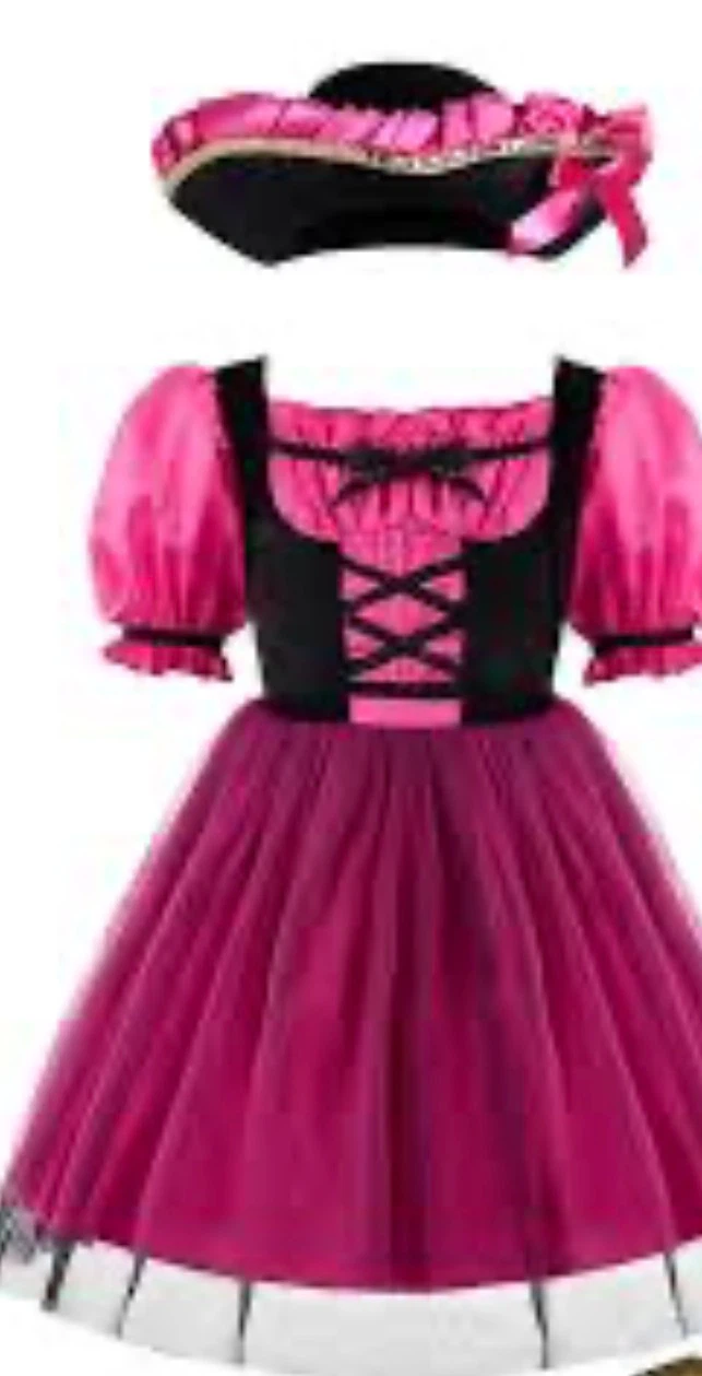 🎃  Pink Size 3T Pirate costume 🎃