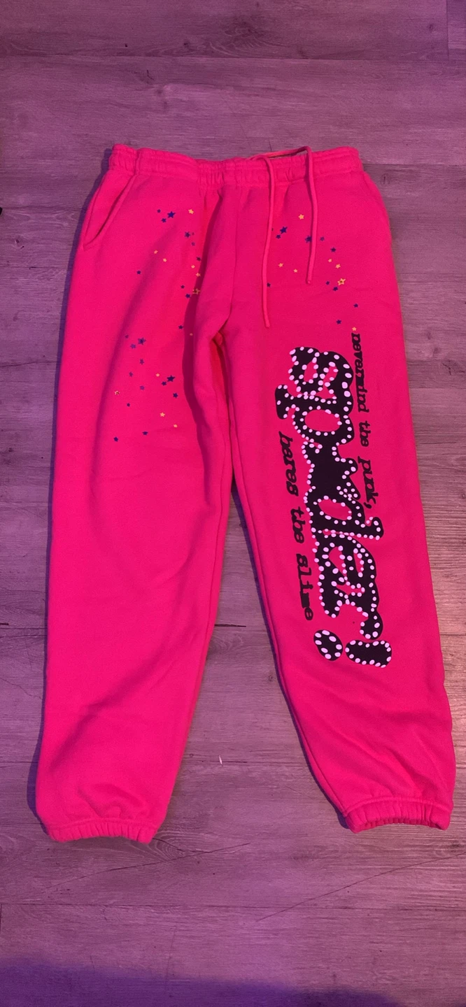 Sp5der Pink Sweatpants