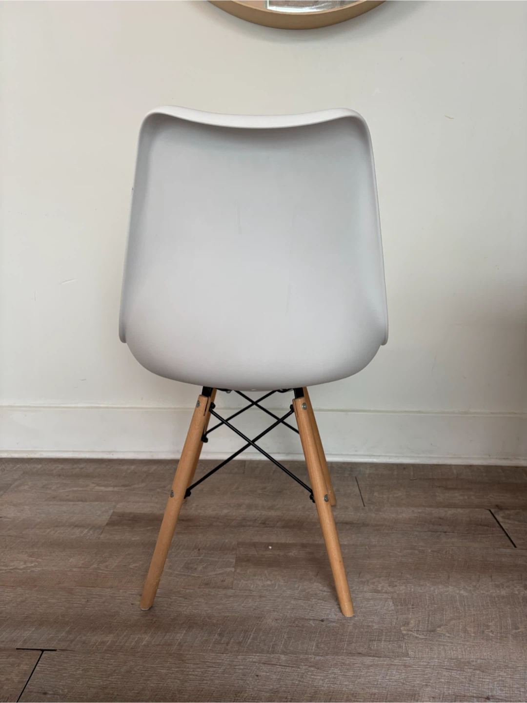 EIFFEL - white leather padded side chair - photo 4