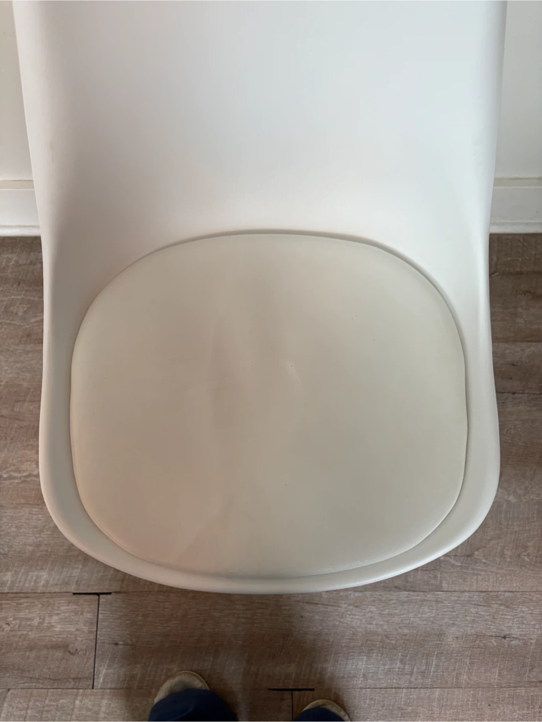 EIFFEL - white leather padded side chair - photo 5