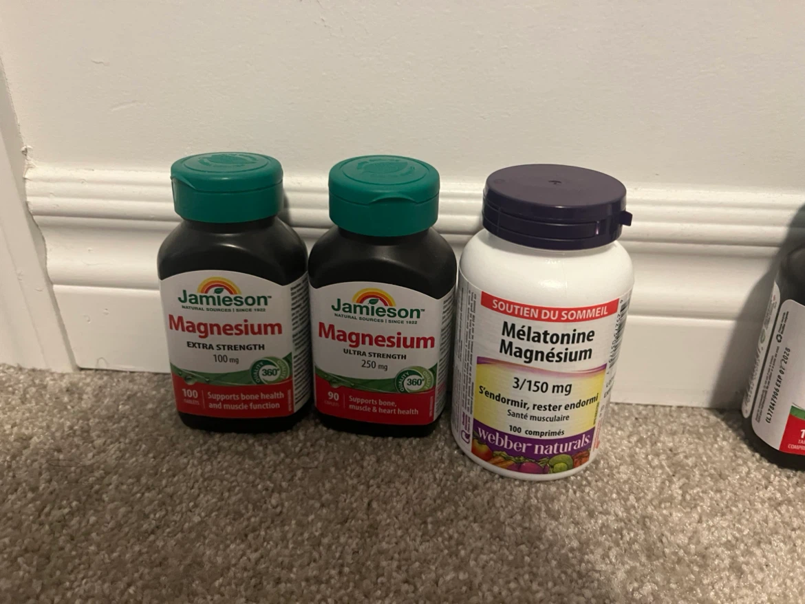magnesium and melatonin supplements.