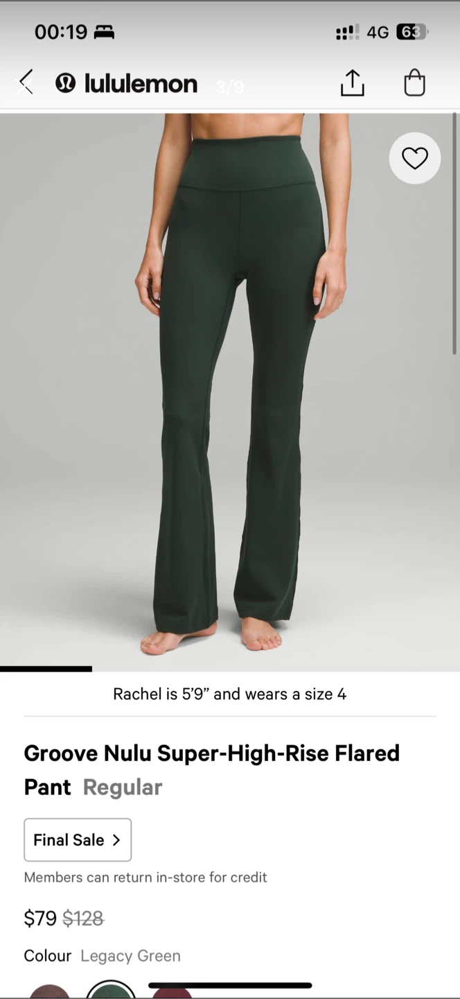 new/ Lululemon Groove Nulu Super-High-Rise Flared Pants - photo 3