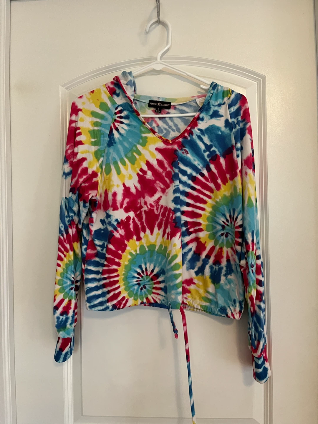 Almost Famous Tie-Dye Hooded Top