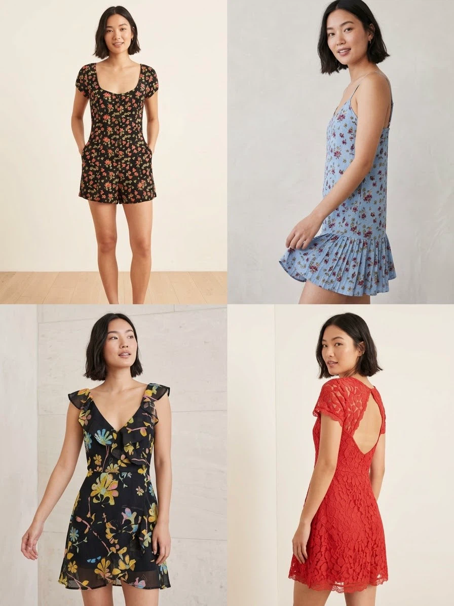 Dresses/Romper from Urban Outfitters and A&F