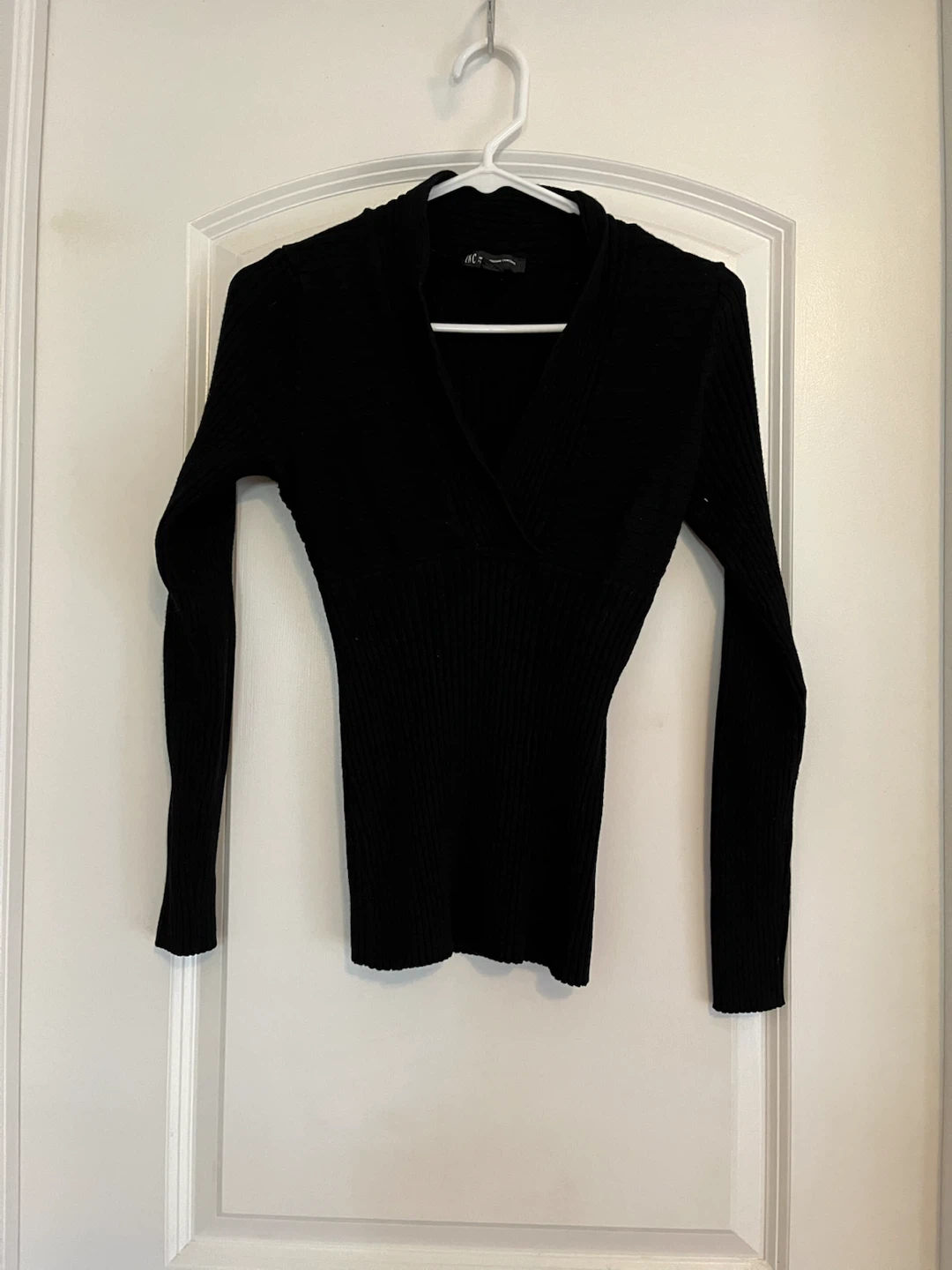 Ribbed long sleeve top