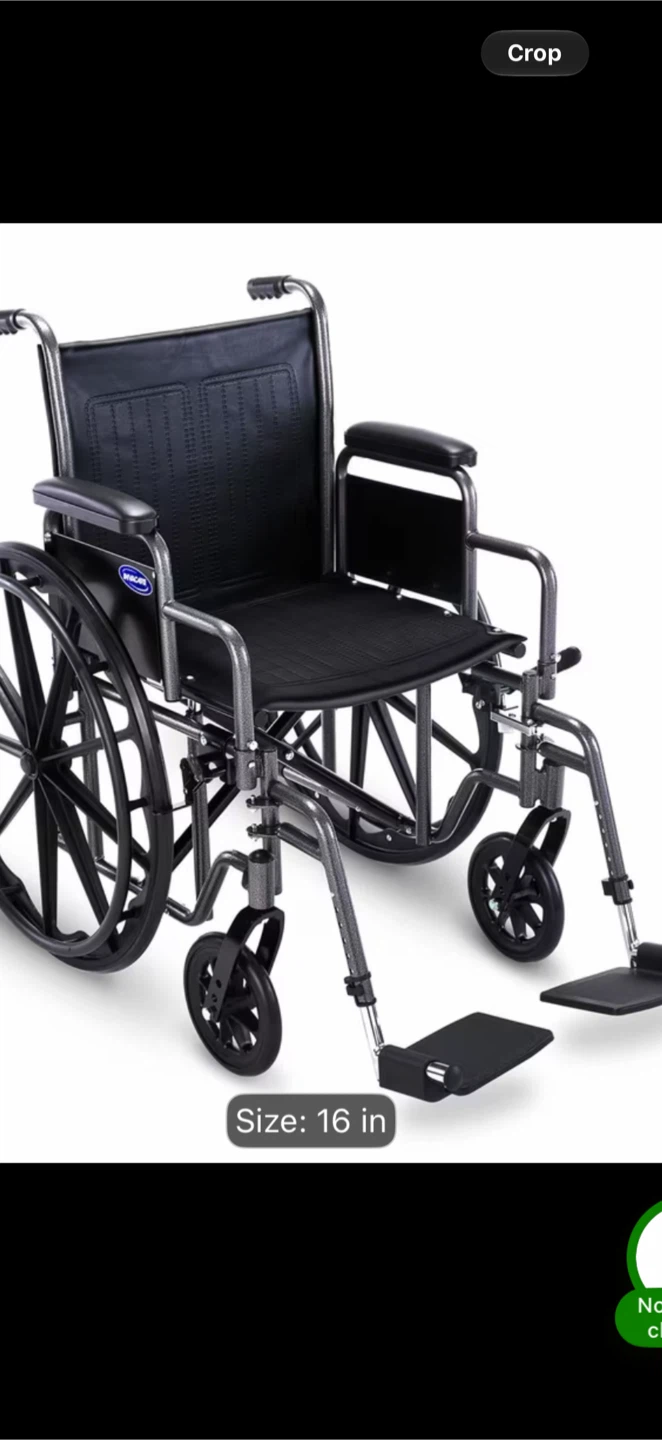 Wicare Manual Wheelchair 16 in - photo 2