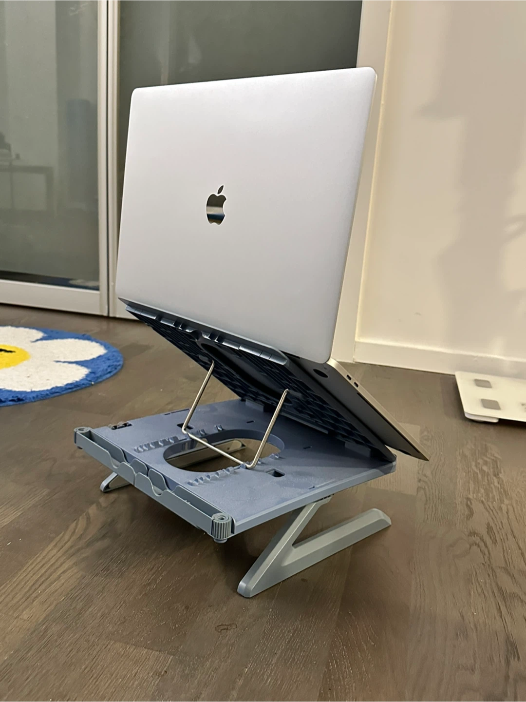 Adjustable Blue Grey Laptop Stand - photo 2