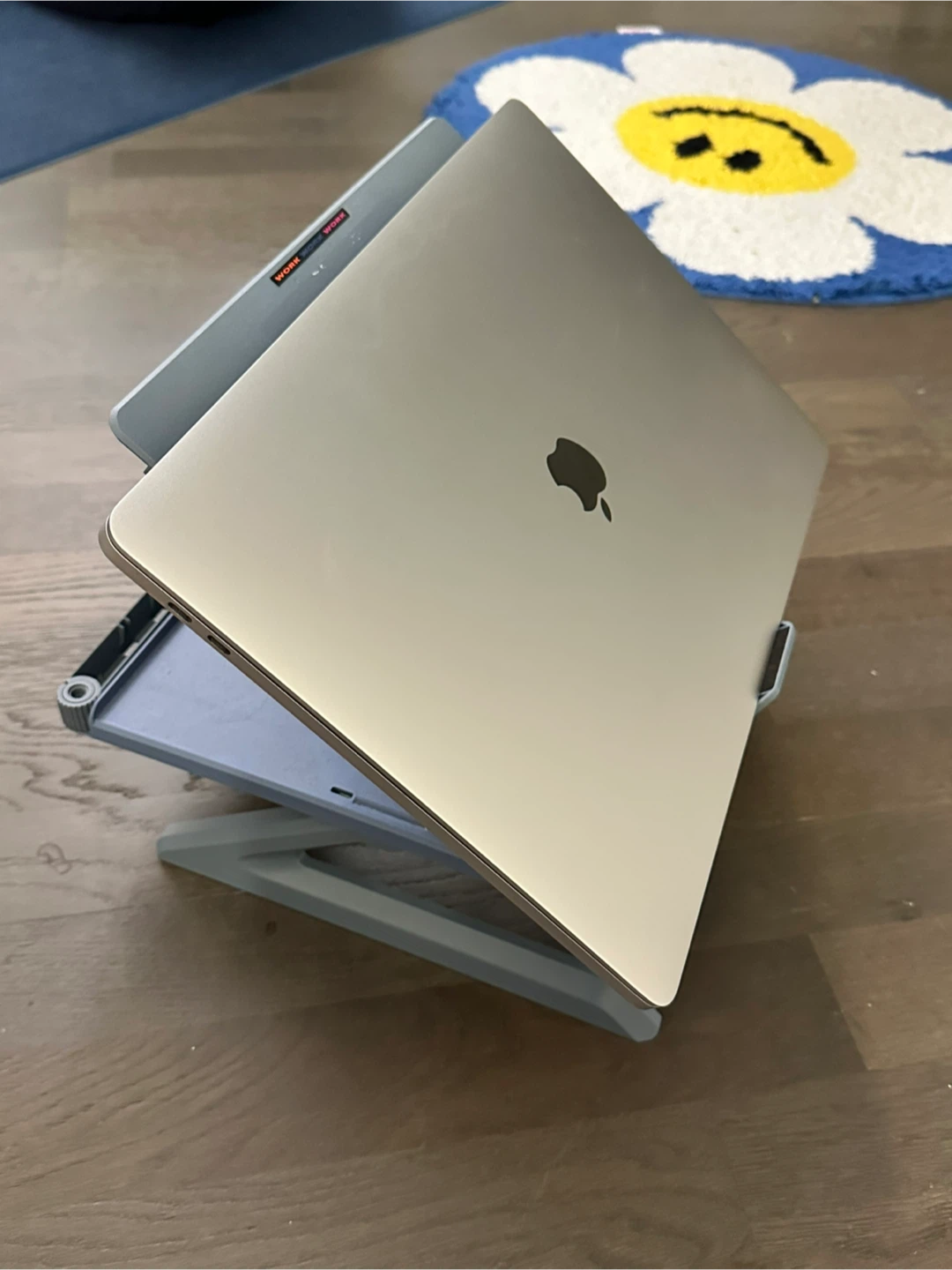 Adjustable Blue Grey Laptop Stand - photo 4