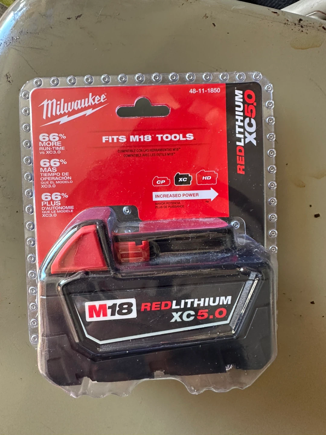Firm price Milwaukee M18 REDLITHIUM XC5.0 Battery