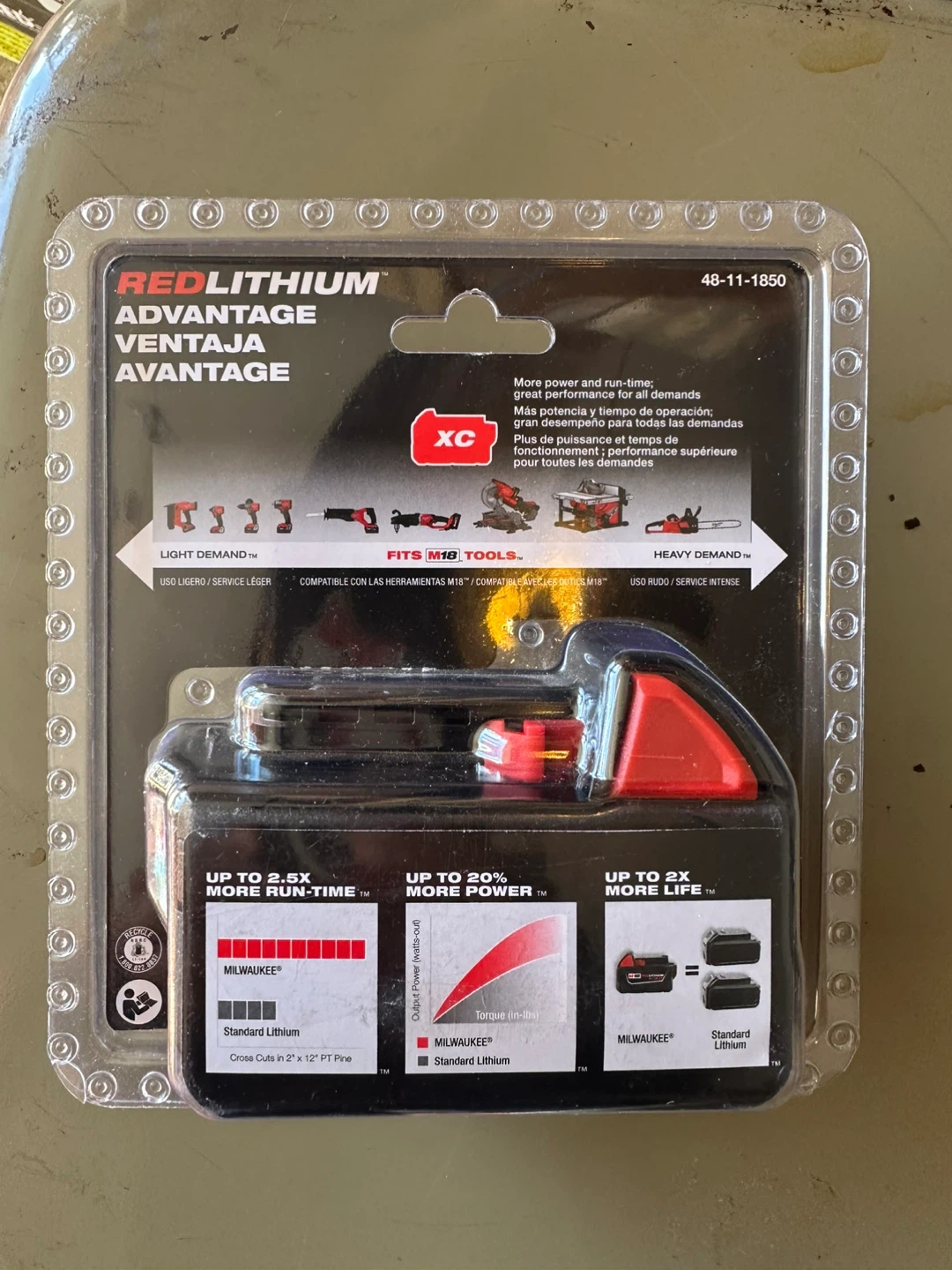 Firm price Milwaukee M18 REDLITHIUM XC5.0 Battery - photo 2