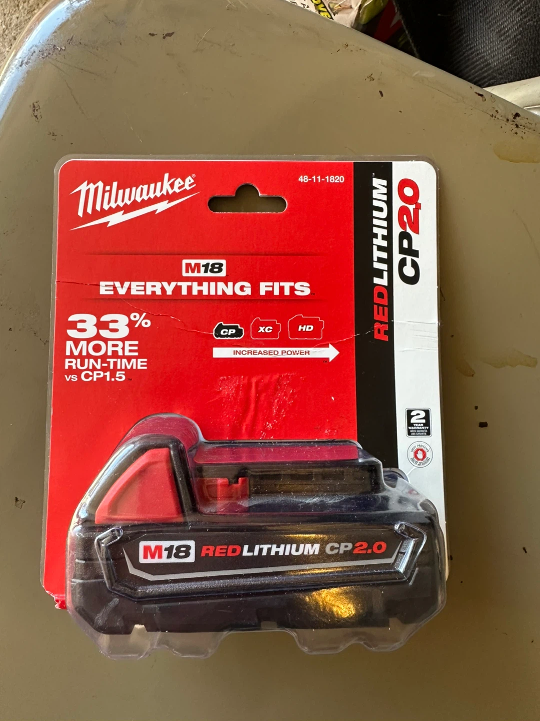 Firm price Milwaukee M18 REDLITHIUM CP2.0 Battery