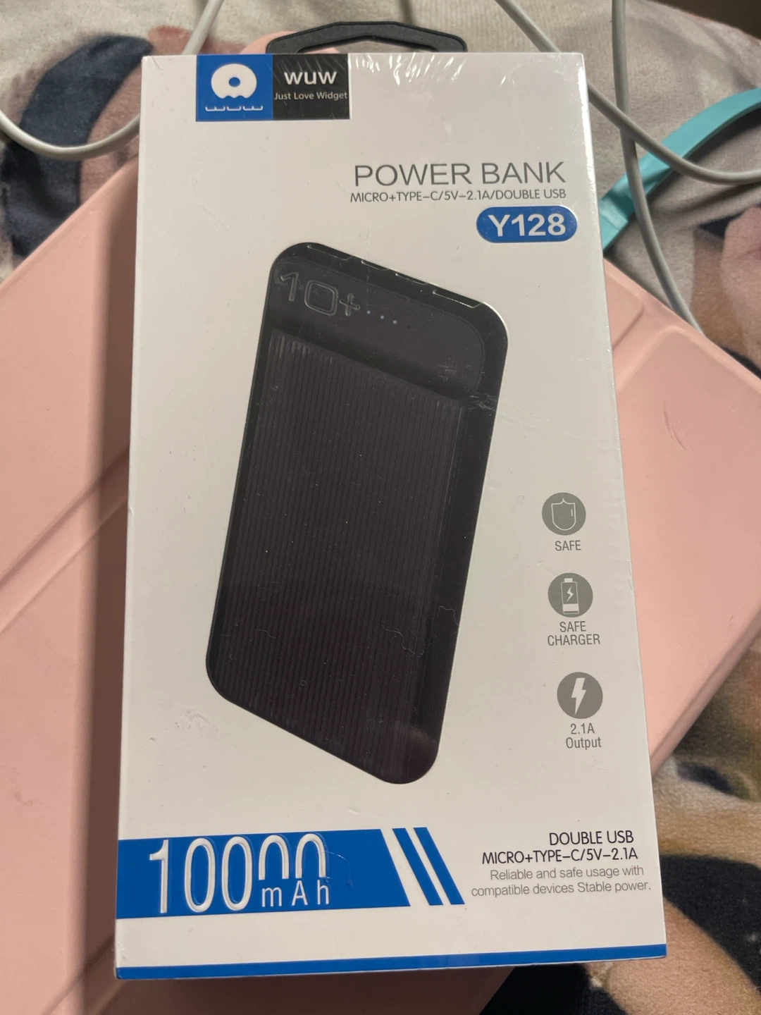 WUW Y128 10000mAh Power Bank (black) - photo 2