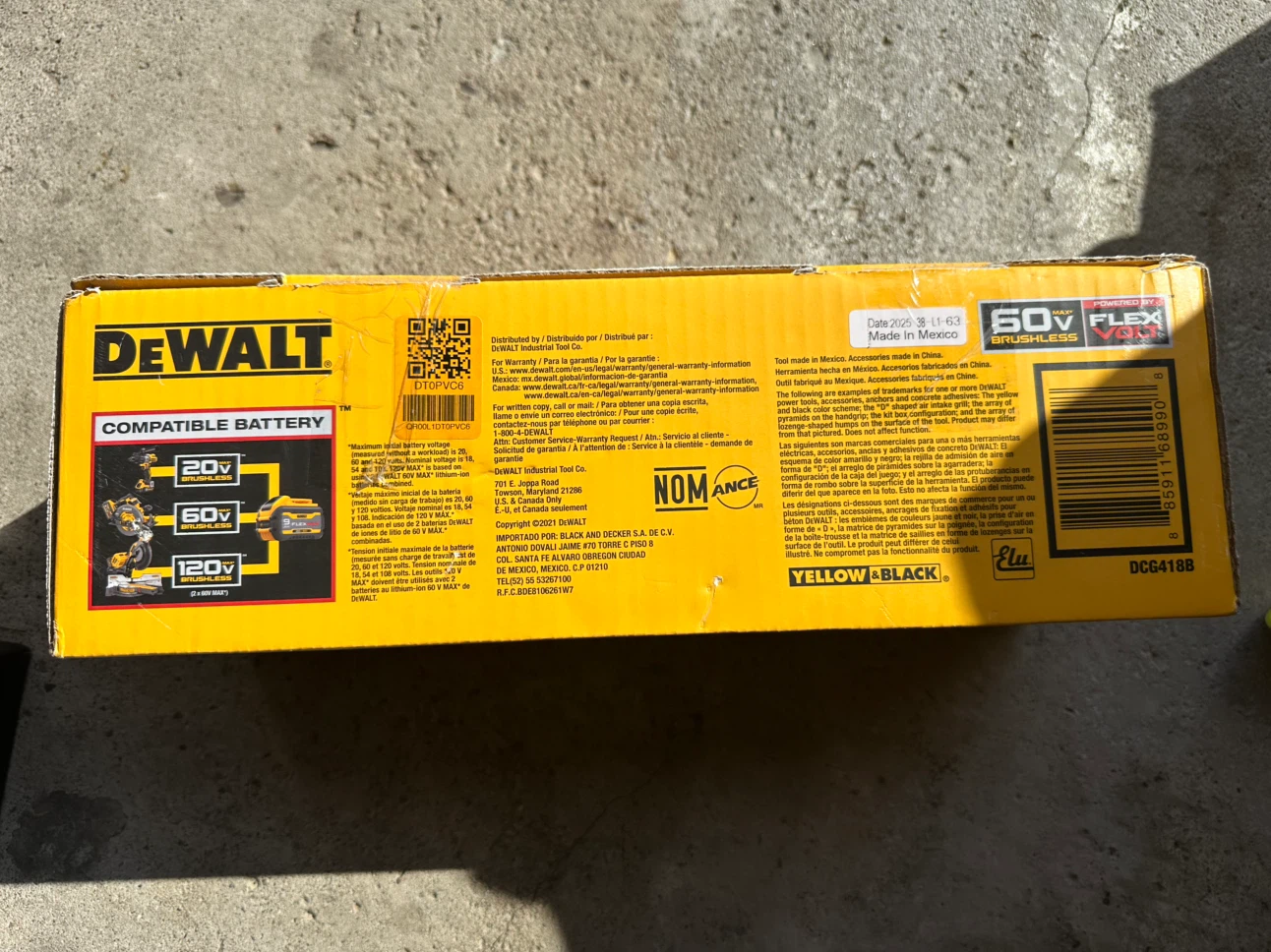 Firm price DEWALT FLEXVOLT 60V Max Brushless Grinder DCG418B - photo 2